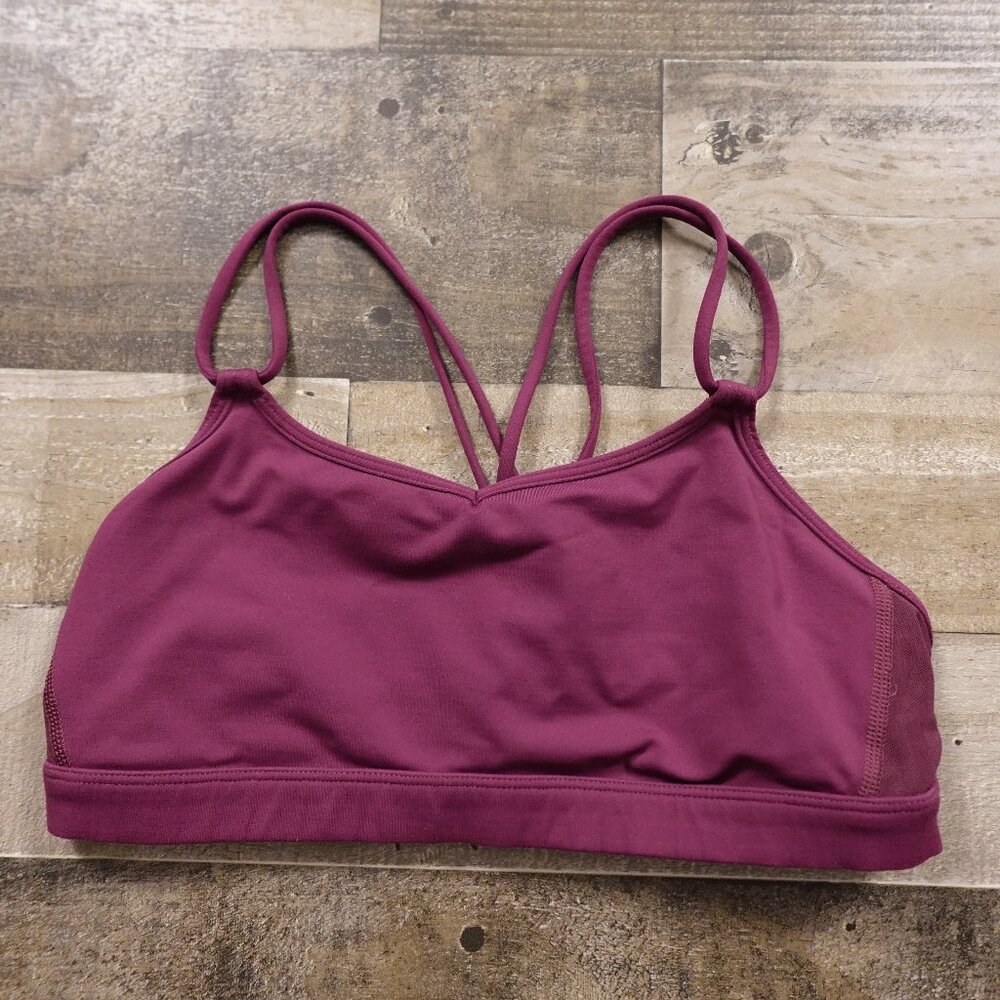 Lululemon Make A Move‎ Bra women's 6 A/B cup red grape